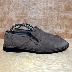 John Varvatos Brown Suede Leather Loafers Slip On Shoes 7631 Men Size 9 M
